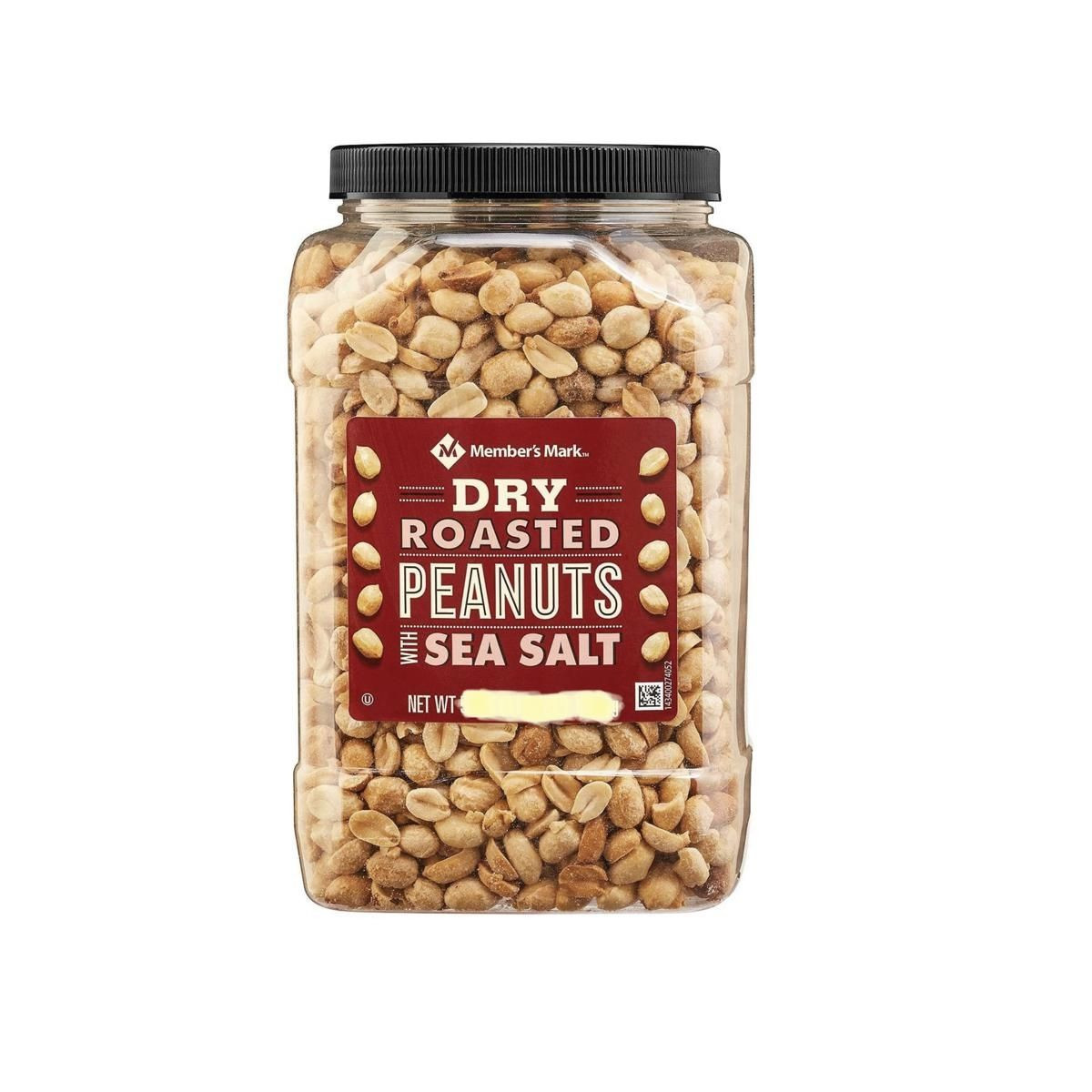 Pure and Natural Dried Fried Peanut with Sea Salt - 500 G Jar