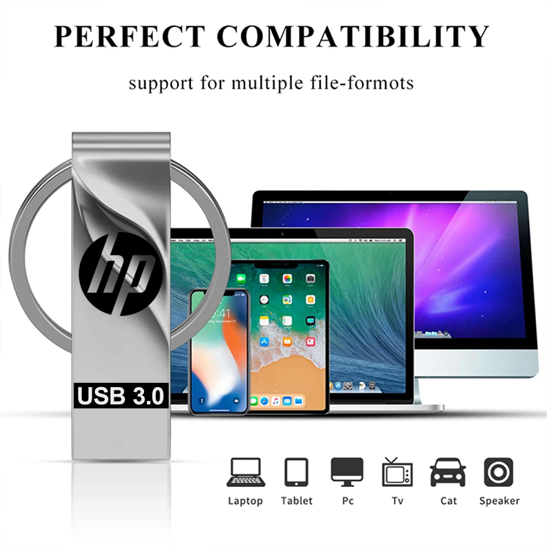 HP High Speed Metal Flash Drive 1TB 2TB USB 3.0 Pen Drive External Flash Disk Memory Card For Laptop Desktop