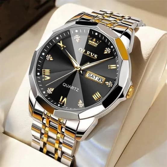 Business Quartz Watch For Men Luxury Diamond Dial - 9931
