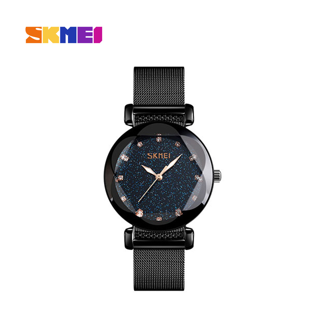 SKMEI 9188S BL Leather Quartz Watch for Women